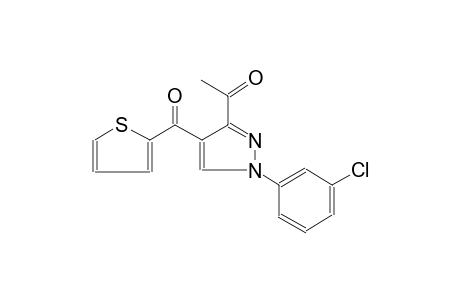 Ethanone, 1-[1-(3-chlorophenyl)-4-(2-thenoyl)-pyrazol-3-yl]-