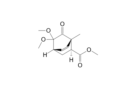 Methyl (1S*,2S*,4S*)-8,8-Dimethoxy-1-methyl-7-oxobicyclo[2.2.2]oct-5-ene-2-carboxylate