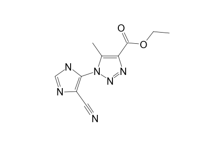1-(5-cyano-1H-imidazol-4-yl)-5-methyl-triazole-4-carboxylic acid ethyl ester