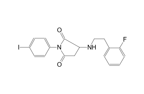 3-{[2-(2-fluorophenyl)ethyl]amino}-1-(4-iodophenyl)-2,5-pyrrolidinedione