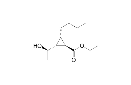 (1R*,2R*,3S*,1'R*)-Ethyl 2-(1-Hydroxyethyl)-3-n-butylcyclopropanecarboxylate
