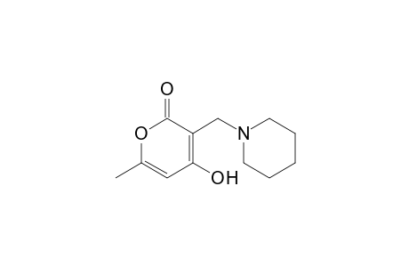 1-Piperidinepropionic acid, .alpha.-(1,3-dihydroxy-2-butenylidene)-, .delta.-lactone