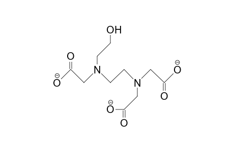 N,N',N''-Tricarboxymethyl-N-(2-hydroxy-ethyl)-ethylenediamine trianion