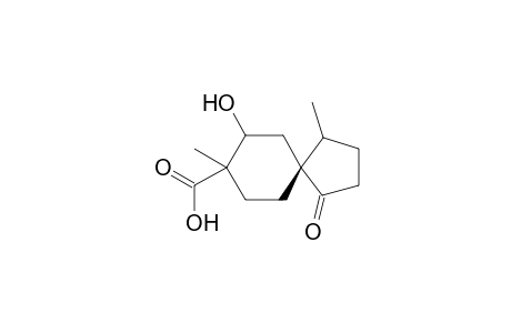 (5R)-4,8-Dimethyl-7-hydroxy-1-oxospiro[4.5]decan-8-carboxylic acid