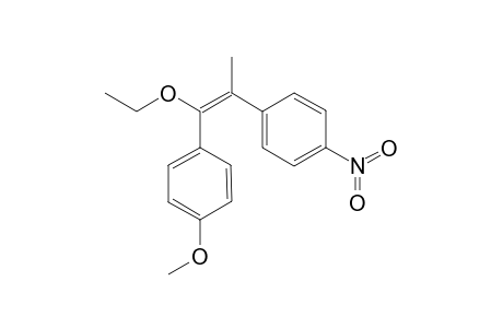 (E)- and (Z)-1-(p-methoxyphenyl)-2-(p-nitrophenyl)-propen-1-yl ethyl ether