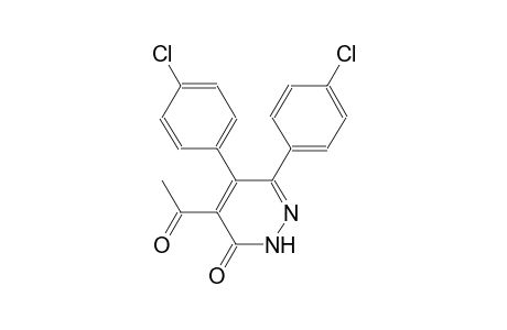 4-acetyl-5,6-bis(4-chlorophenyl)-3(2H)-pyridazinone