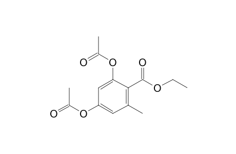 Ethyl 2,4-dihydroxy-6-methylbenzoate, diacetate