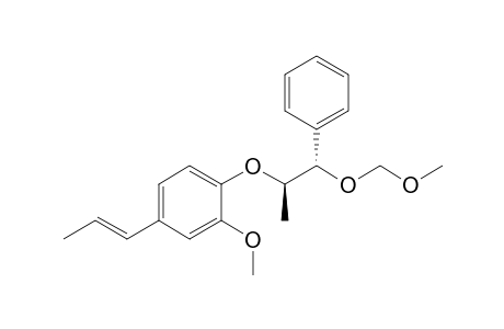 2-Methoxy-1-(((1'S,2'R)-1'-(methoxymethoxy)-1'-phenylpropan-2'-yl)oxy)-4-((E)-prop-1-en-yl)benzene