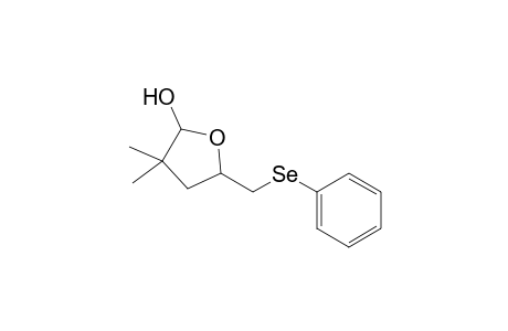 3,3-Dimethyl-5-[(phenylseleno)methyl]-tetrahydrofuran-2-ol