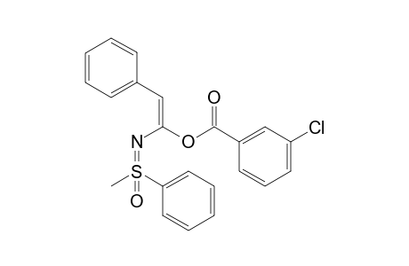 (E)-N-[2-Phenylvinyl-2-(3-chloro-benzoyloxy)]-S-methyl-S-phenylsulfoximine