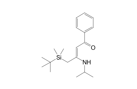 3-(N-Isopropylamino)-1-phenyl-4(tert-butyldimethylsilyl)but-2-en-1-one