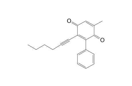6-Methyl-2-phenyl-3-(hexynyl)cyclohexa-2,5-dien-1,4-dione