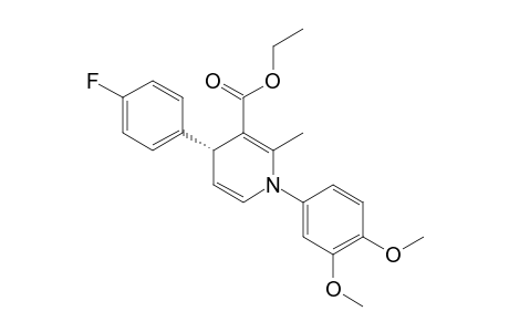 (R)-ETHYL-1-(3,4-DIMETHOXYPHENYL)-4-(4-FLUOROPHENYL)-2-METHYL-1,4-DIHYDROPYRIDINE-3-CARBOXYLATE