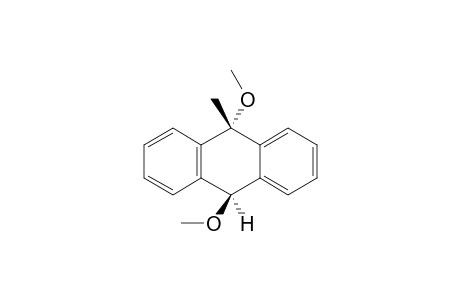 trans-9-Methyl-9,10-dimethoxy-9,10-dihydroanthracene