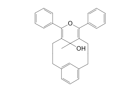 12-Methyl-14,16-diphenyl[2]metacyclo-(3,5)pyranophan-12-ol