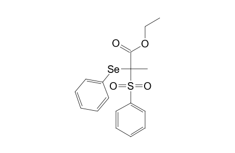 ETHYL-2-(BENZENESULFONYL)-2-(PHENYLSELENO)-PROPANATE