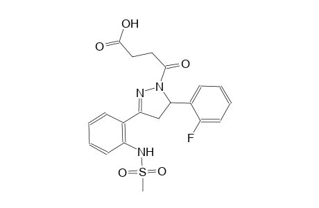 1H-pyrazole-1-butanoic acid, 5-(2-fluorophenyl)-4,5-dihydro-3-[2-[(methylsulfonyl)amino]phenyl]-gamma-oxo-