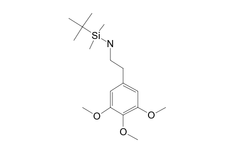 Mescaline, N-(tert-butyldimethylsilyl)-