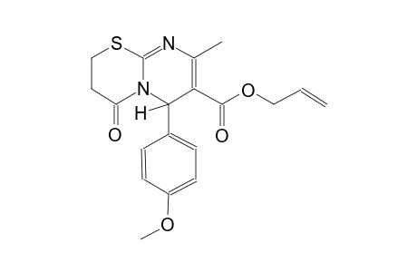 2H,6H-pyrimido[2,1-b][1,3]thiazine-7-carboxylic acid, 3,4-dihydro-6-(4-methoxyphenyl)-8-methyl-4-oxo-, 2-propenyl ester