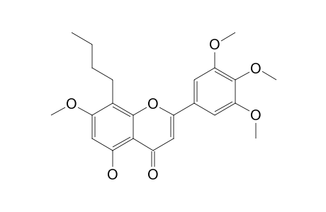 8-BUTYL-5-HYDROXY-7-METHOXY-2-(3',4',5'-TRIMETHOXYPHENYL)-4H-CHROMEN-4-ONE