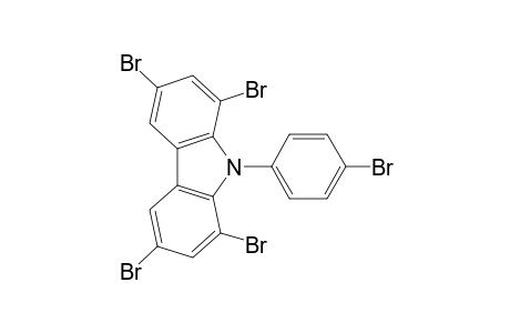1,3,6,8-tetrabromo-9-(4'-bromophenyl) carbazole