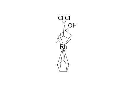 [.eta(4).-7,7-Dichloro-1-hydroxy-4-methylbicyclo[2.2.1]hepta-2,5-diene]-[.eta(5).-cyclopentadienyl]-rhodium (I)