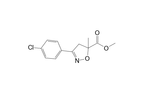 Methyl 3-(4-chlorophenyl)-5-methyl-4,5-dihydroisoxazolin-5-carboxylate