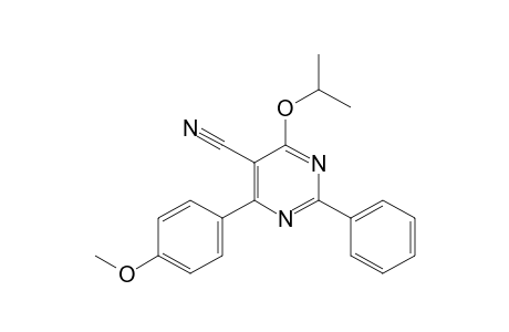 4-ISOPROPOXY-6-(p-METHOXYPHENYL)-2-PHENYL-5-PYRIMIDINECARBONITRILE