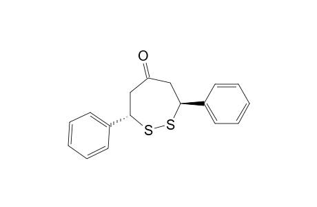 trans-3,7-diphenyl-1,2-dothiepan-5-one