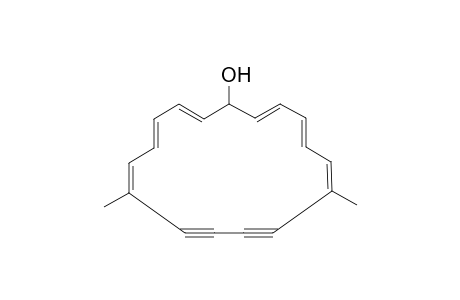 (2E,4E,6Z,12Z,14E,16E)-7,12-dimethyl-1-cycloheptadeca-2,4,6,12,14,16-hexaen-8,10-diynol