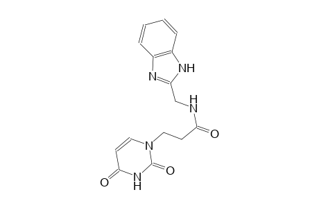 1-pyrimidinepropanamide, N-(1H-benzimidazol-2-ylmethyl)-1,2,3,4-tetrahydro-2,4-dioxo-
