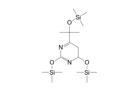 PYRIMIDINE, 4,5-DIHYDRO-TRIS-O-(TRIMETHYLSILYL)-6-[2-(TRIMETHYLSILYL)OXY-2-PROPYL]-