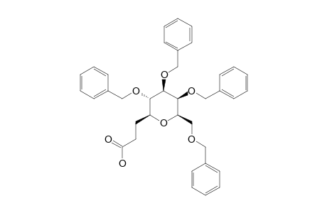 3-(2,3,4,6-TETRA-O-BENZYL-BETA-D-GALACTOPYRANOSYL)-PROPIONIC-ACID