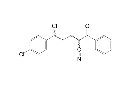 2-benzoyl-5-chloro-5-(p-chlorophenyl)-2,4-pentadienenitrile