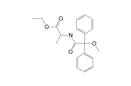 ETHYL_2-(2-METHOXY-2,2-DIPHENYLACETYLAMINO)-PROPIONATE