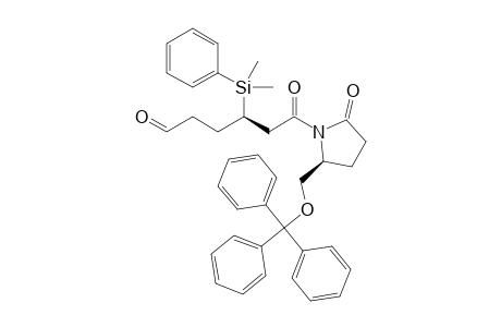 (5S,3'R)-1-[3'-Dimethyl(phenyl)silyl-6'-oxohexanoyl]-5-triphenylmethoxymethylpyrrolidin-2-one