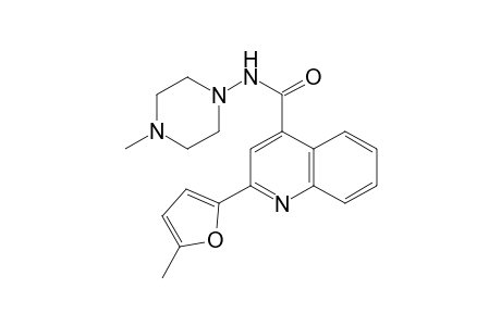 Quinoline-4-carboxamide, 2-(5-methyl-2-furyl)-N-(4-methyl-1-piperazinyl)-