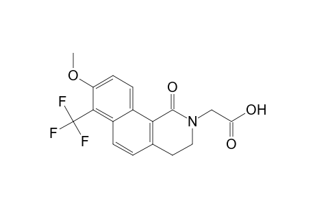 Benz[h]isoquinoline-2(1H)-acetic acid, 3,4-dihydro-8-methoxy-1-oxo-7-(trifluoromethyl)-