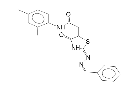 2-benzylidenehydrazono-5-(2,4-dimethylphenylcarbamoylmethyl)-1,3-thiazolidin-4-one
