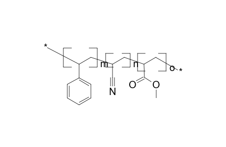 Poly(styrene-co-acrylonitrile-co-methyl acrylate)