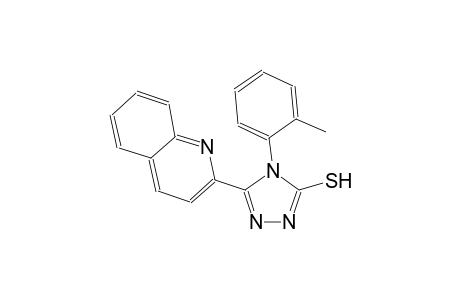 4-(2-methylphenyl)-5-(2-quinolinyl)-4H-1,2,4-triazole-3-thiol
