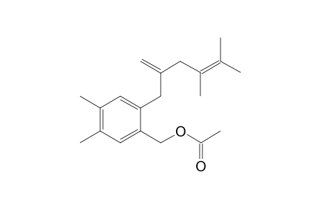 2-(4,5-Dimethyl-2-methylenehex-4-enyl)-4,5-dimethylbenzyl acetate