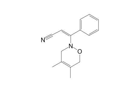 2-(2-CYANO-1-PHENYLETHENYL)-3,6-DIHYDRO-4,5-DIMETHYL-2H-OXAZINE