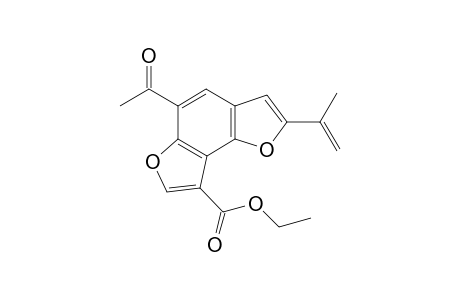 Ethyl 5-acetyl-2-isopropenyl furo[2,3-e]benzofuran-8-carboxylate