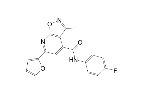 isoxazolo[5,4-b]pyridine-4-carboxamide, N-(4-fluorophenyl)-6-(2-furanyl)-3-methyl-
