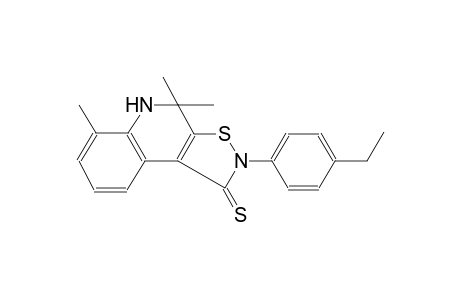 isothiazolo[5,4-c]quinoline-1(2H)-thione, 2-(4-ethylphenyl)-4,5-dihydro-4,4,6-trimethyl-