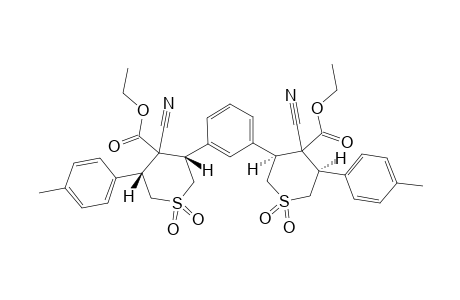 ETHYL-3,3'-(1,3-PHENYLENE)-BIS-[5-(4-METHYLPHENYL)-4-CYANOTETRAHYDRO-2H-THIOPYRAN-4-CARBOXYLATE-1,1-DIOXIDE]