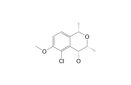 REL-(1S,3R,4R)-5-CHLORO-4-HYDROXY-6-METHOXY-1,3-DIMETHYL-2-BENZOPYRAN