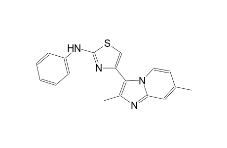 2-thiazolamine, 4-(2,7-dimethylimidazo[1,2-a]pyridin-3-yl)-N-phenyl-