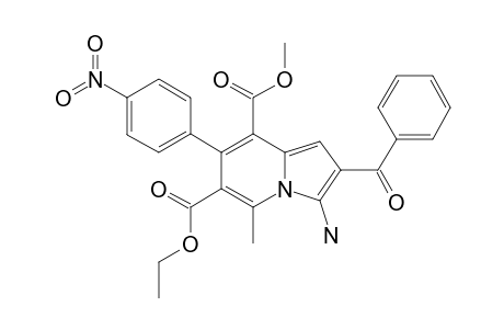 3-AMINO-2-BENZOYL-5-METHYL-7-(4-NITROPHENYL)-INDOLIZINE-6,8-DICARBOXYLIC-ACID-6-ETHYL-8-METHYLESTER